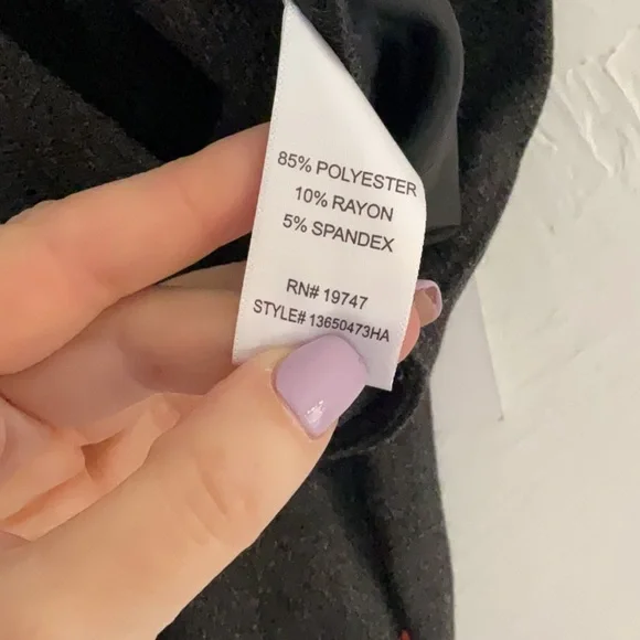 77 Park New York Pleated Pull On Pants, Size XL, Gray, NWT - Picture 8 of 10